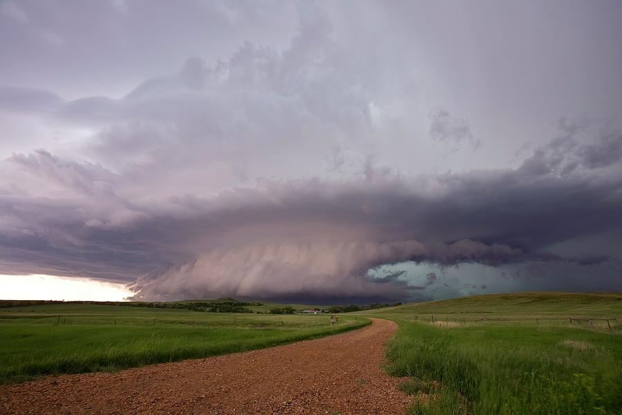 Severe Storm Over Fields Photograph by Roger Hill/science Photo Library ...