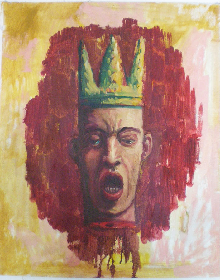 Severed Head Painting by Paez  ANTONIO