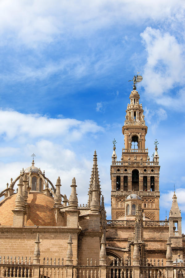 Seville Cathedral Tower and Dome Photograph by Artur Bogacki