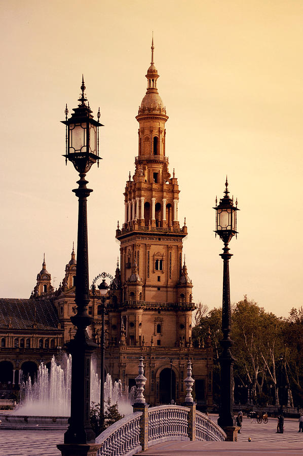 Architecture Photograph - Seville - Plaza de Espana by AM FineArtPrints