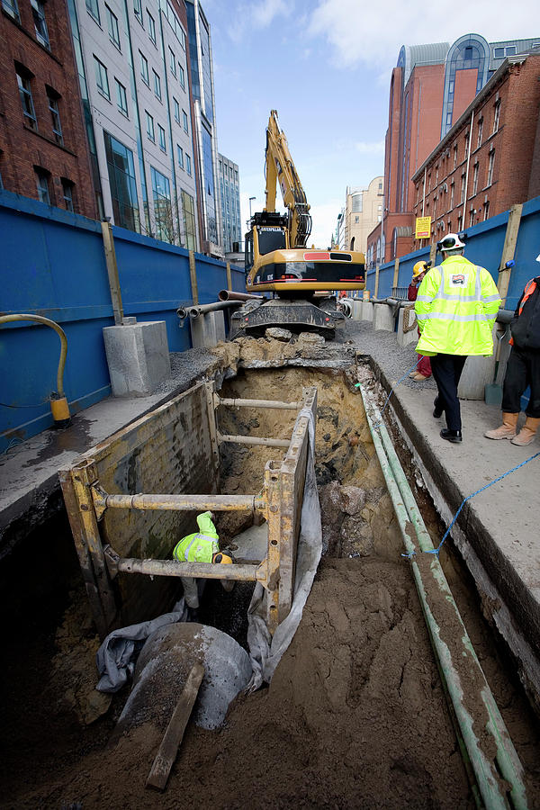 Sewer Repair Photograph by Adam Hart-davis/science Photo Library - Fine