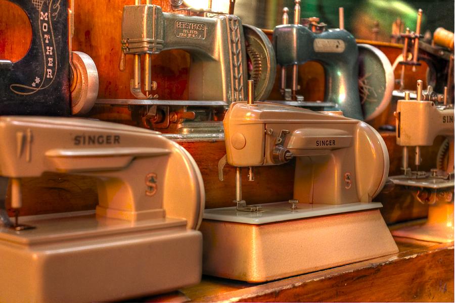 Sew Photograph - Sewing Machine by Jane Linders