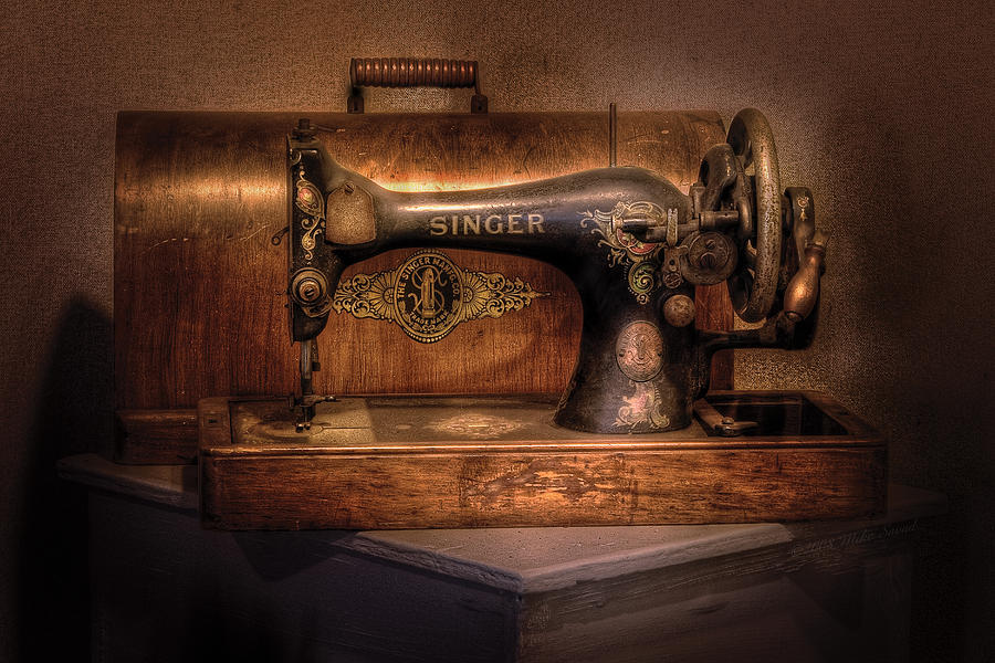 Mothers Day Photograph - Sewing Machine  - Singer  by Mike Savad