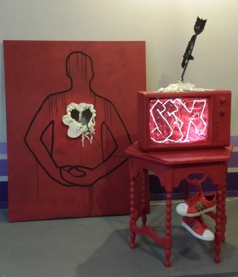 Sex Painting - Sex On Tv by Kevin Boatright