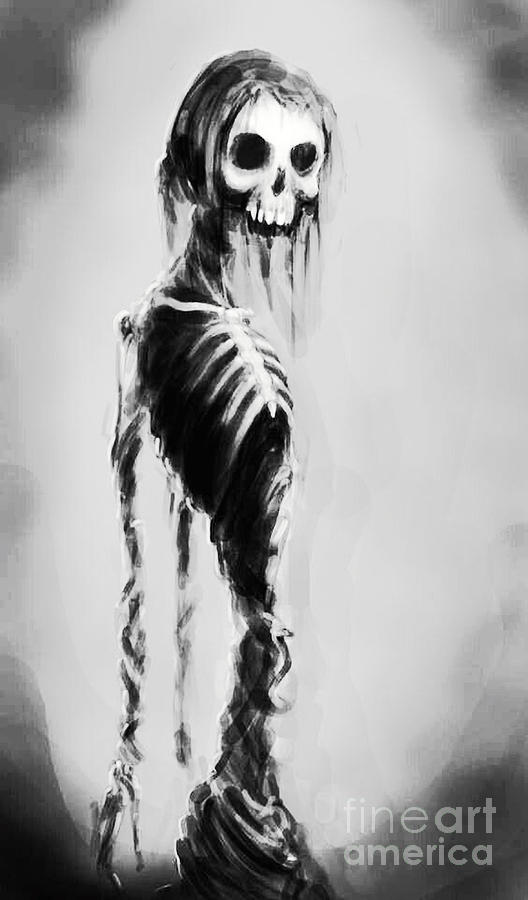 Halloween Painting - Sexy Bones by Thomas Oliver