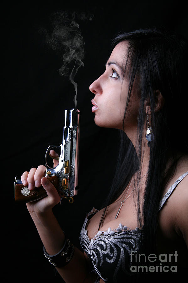 Gun Photograph - Sexy Gunner by Jt PhotoDesign