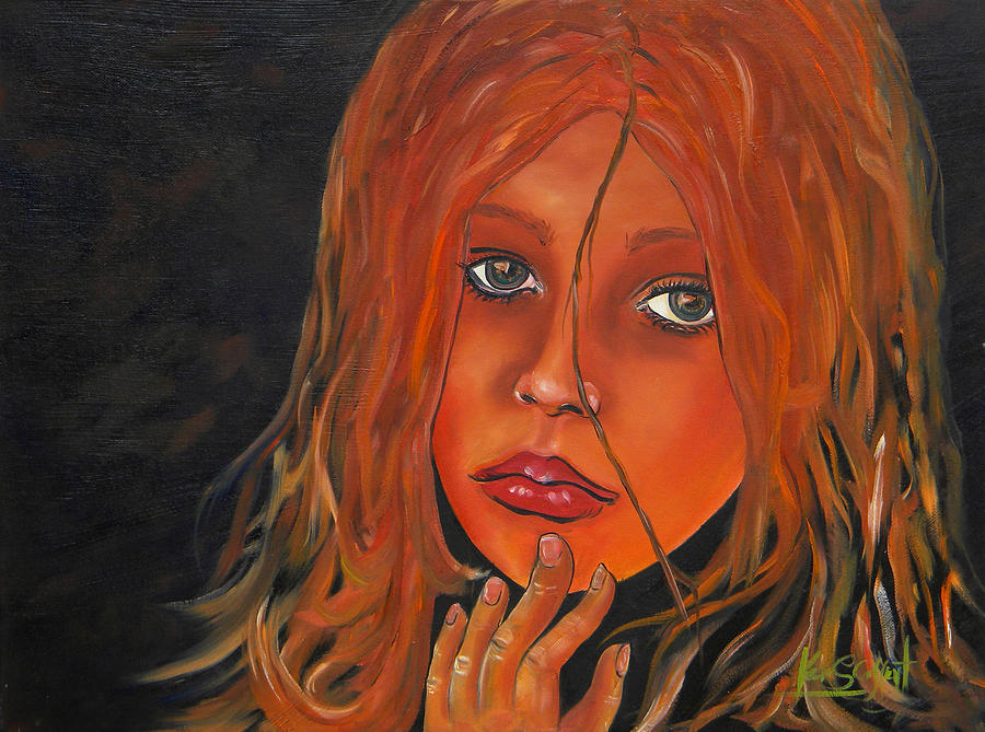 Sexy Painting - Sexy Lady by Ken Caffey Sexy Painting - Sexy Lady by Ken Caffey