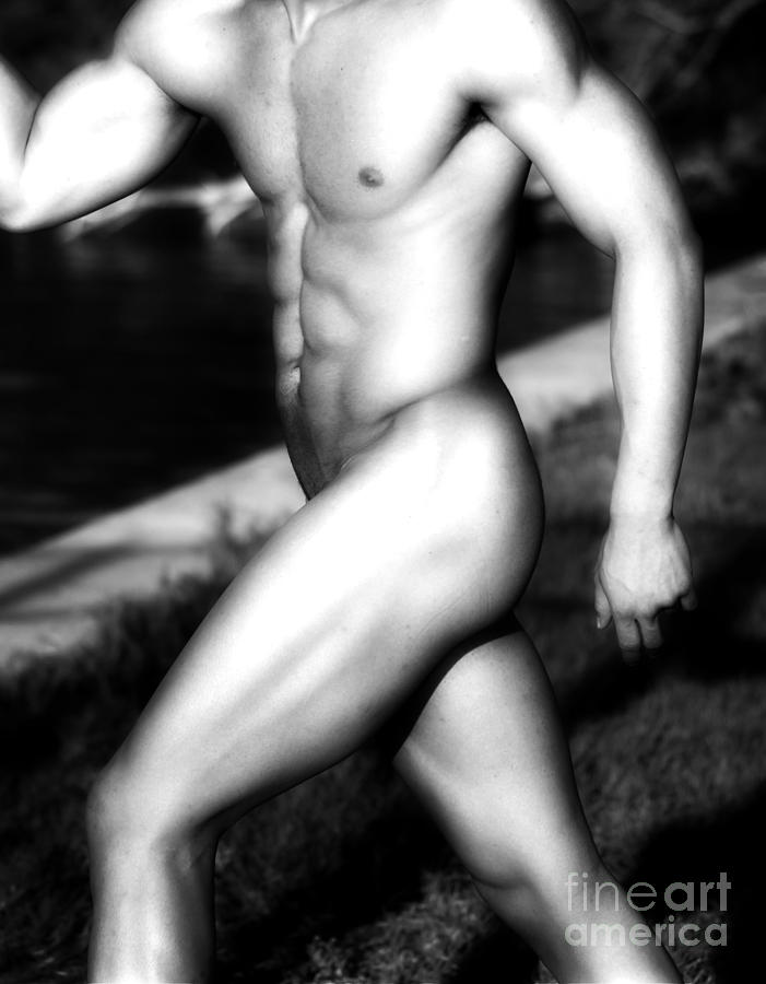 Black And White Photograph - Sexy Muscle by Boon Mee