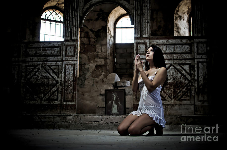 Sexy Woman In Church 2 Photograph by Guy Viner Fine Art Amer
