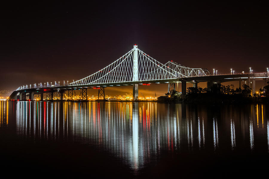 SF Bay Bridge Photograph by Mike Ronnebeck