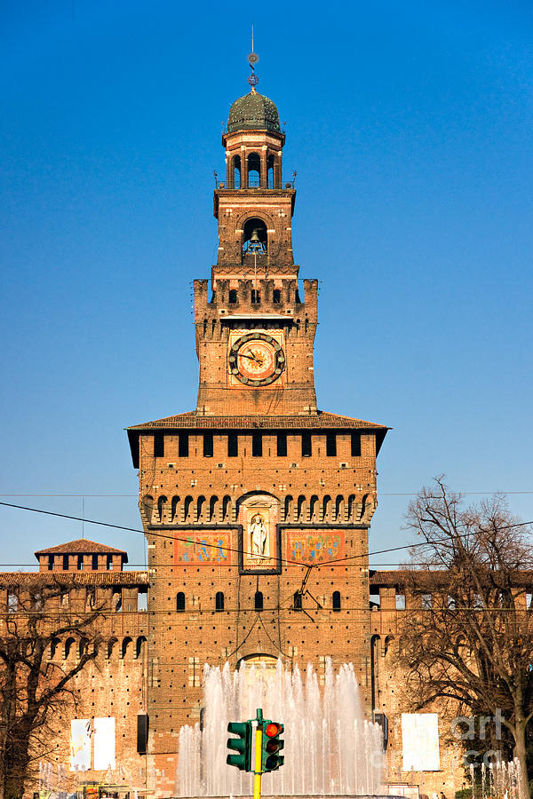 Sforza s castle in Milan - Italy. Photograph by Luciano Mortula