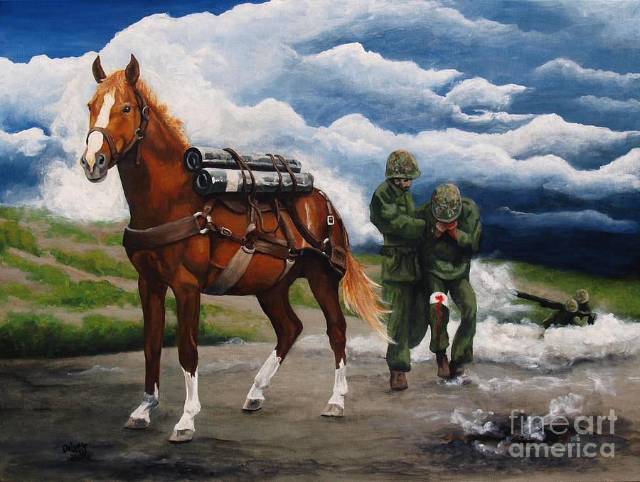 Sgt. Reckless Painting by Pat DeLong