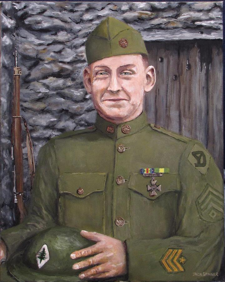 Sgt Sam Avery Painting by Jack Skinner