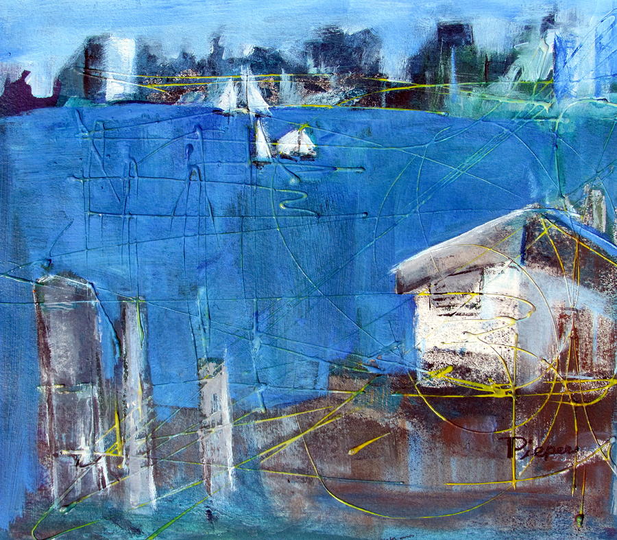 Shack on the Bay Painting by Betty Pieper