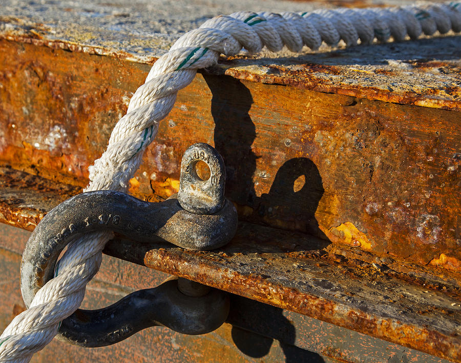 Shackle and Rust Photograph by Charles Harden
