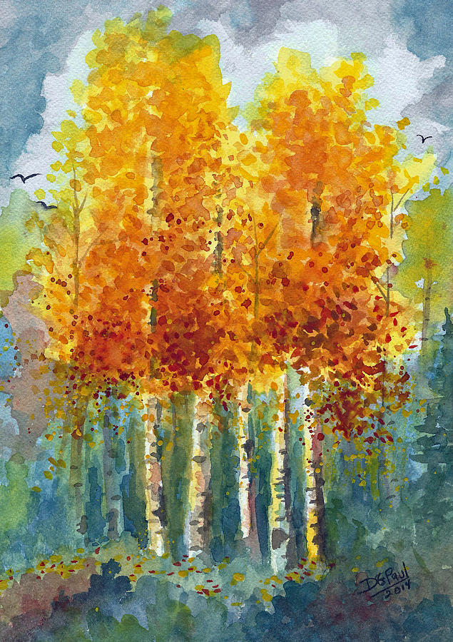 Fall Painting - Shades of Autumn by David G Paul