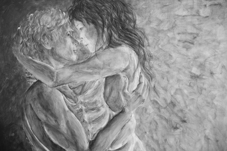 Shades of Gray Ultimate Romance Painting by Nik Helbig