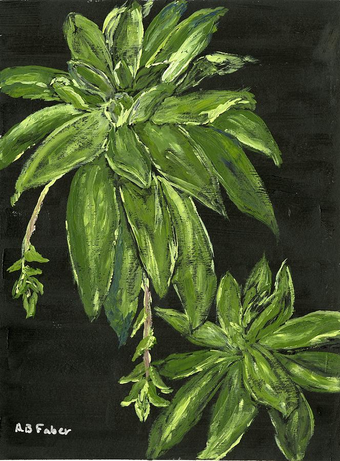 Shades of Green Painting by Alice Faber