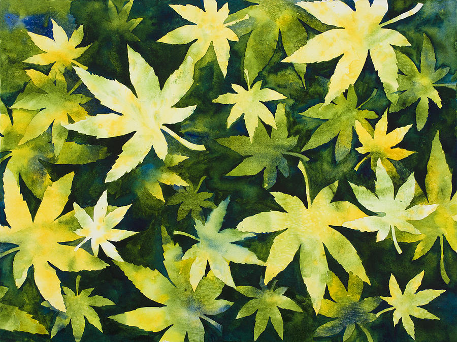 Shades of Green Painting by Mary Giacomini