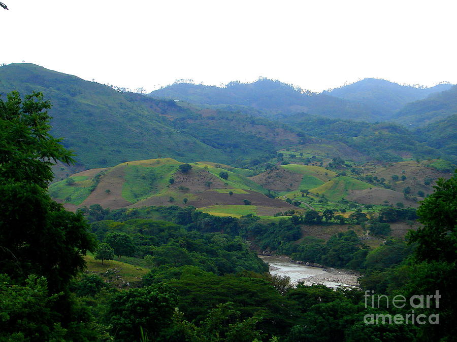 Mountain Photograph - Shades of Honduran Green by Lew Davis