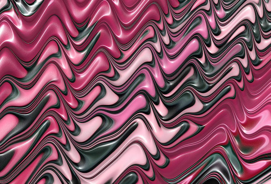 Shades of pink and red decorative design Digital Art by Matthias Hauser