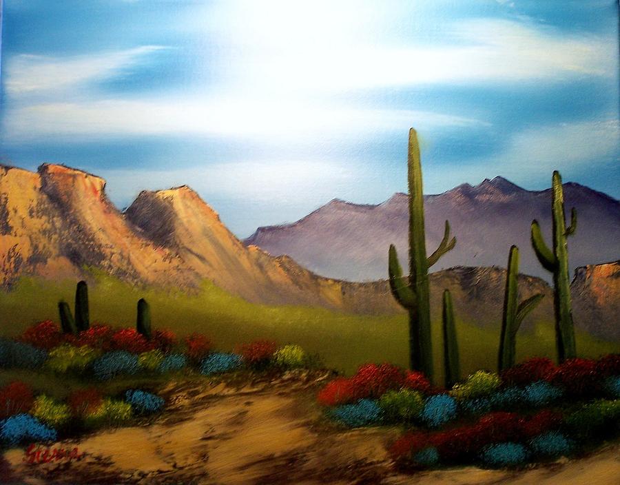 Shades of the Desert Painting by Dina Sierra - Pixels