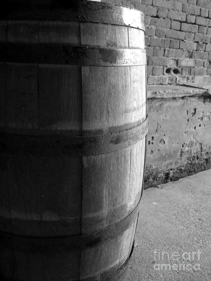Barrel Pyrography - Shadow barrel  by KayLee Byrtus