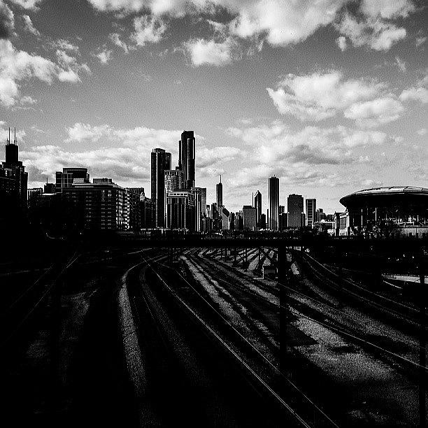 Shadow City. - #chicagodarkside Photograph by Graeme Curry