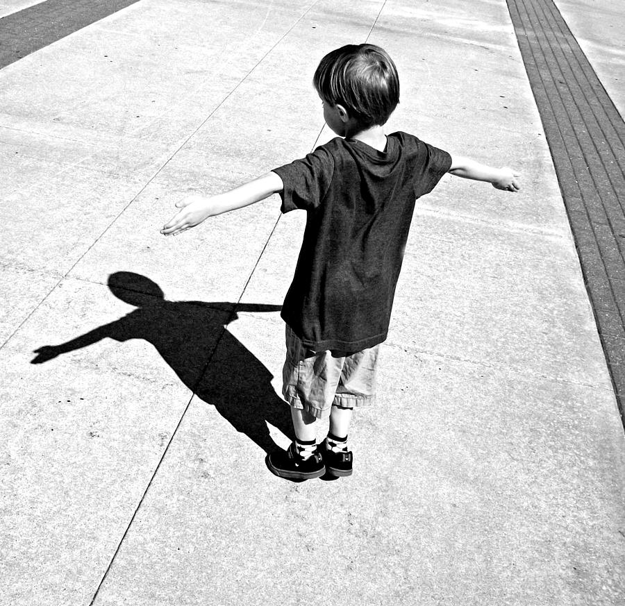 Shadow of a Boy Photograph by Christopher McKenzie