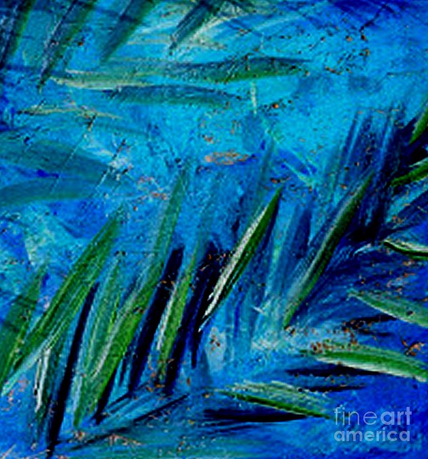 Shadow of palms Painting by James and Donna Daugherty