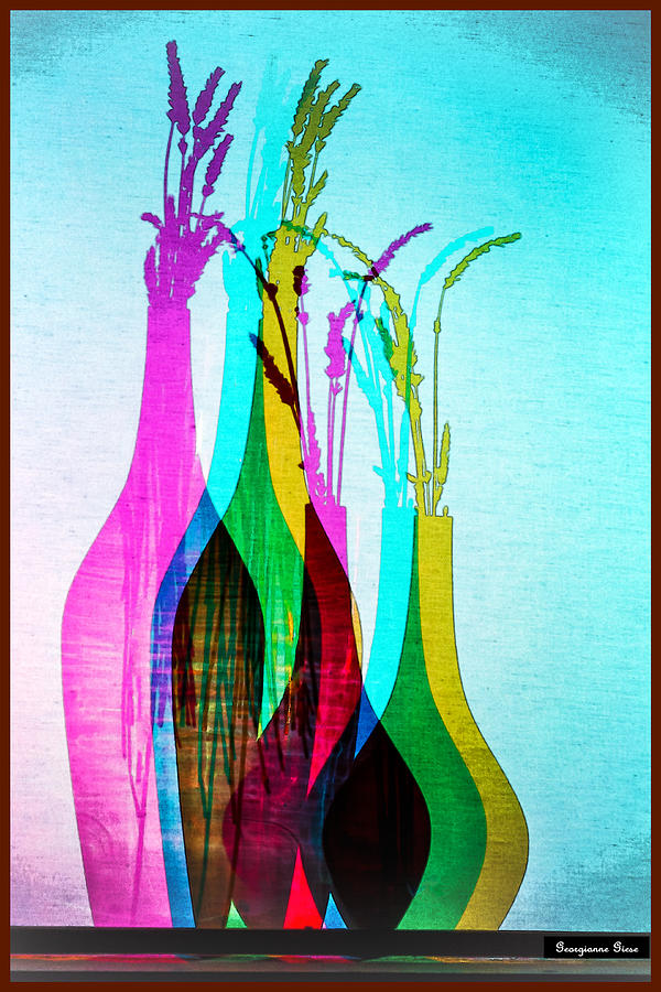 Shadow Vases Digital Art by Georgianne Giese
