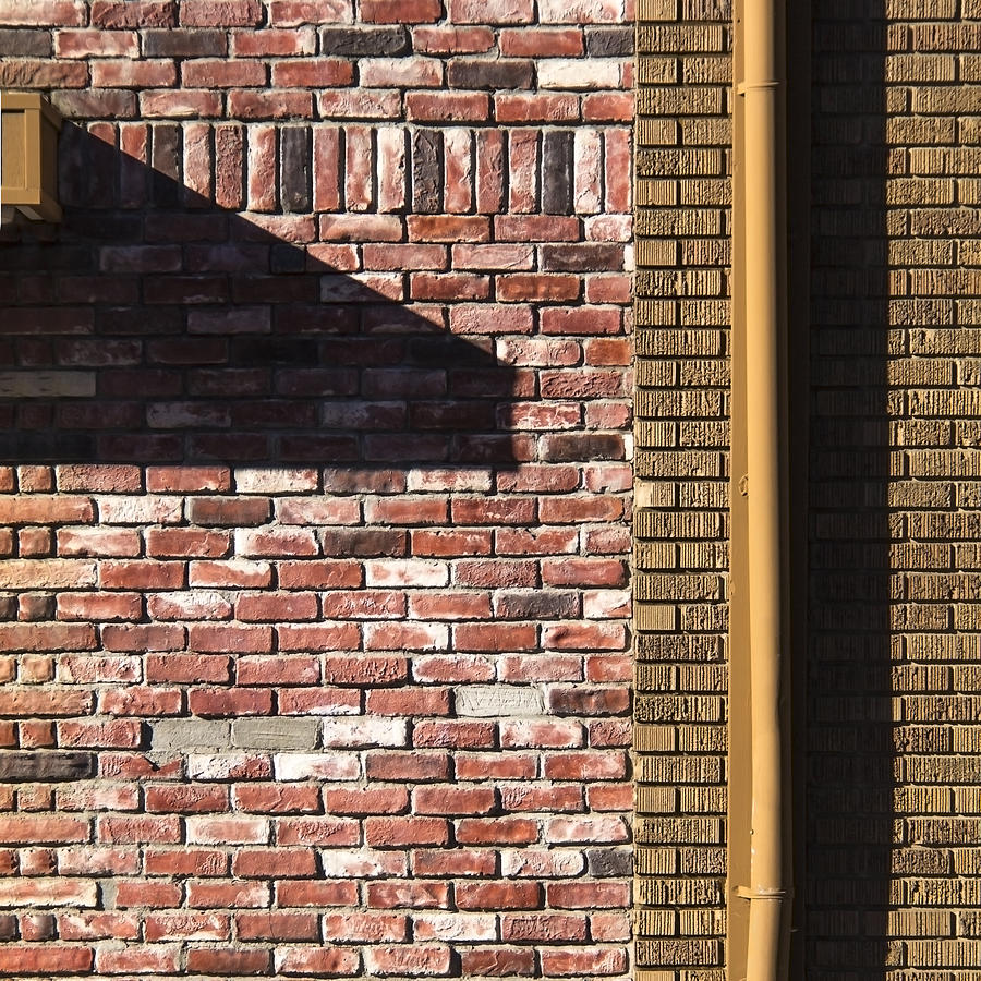 Brick Photograph - Shadowed Composition  by Lee Harland