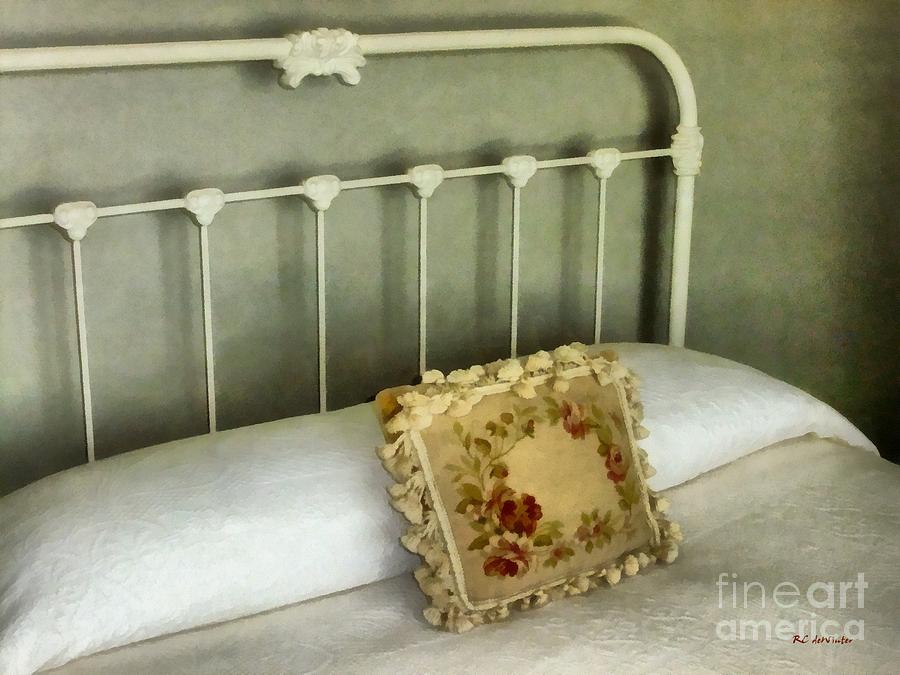 Bed Painting - Shadows In The Afternoon by RC DeWinter Bed Painting - Shadows In The Afternoon by RC DeWinter