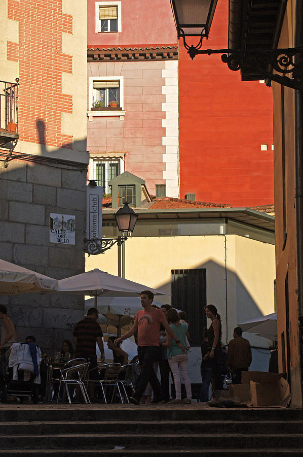 Shadows in the Calle del Rolo Photograph by Steve Breslow