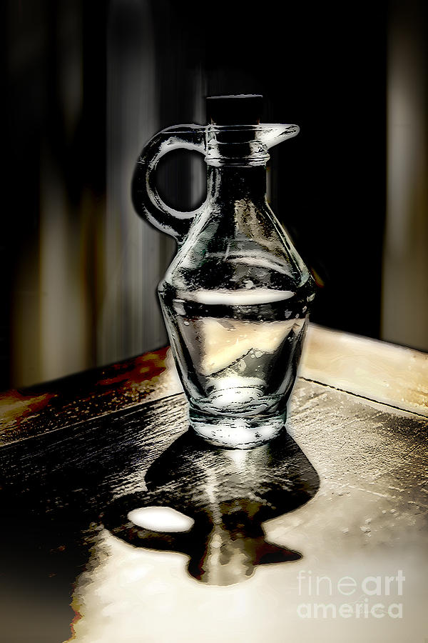 Shadows of the bottle Photograph by Danuta Bennett