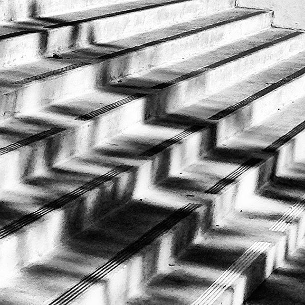 Shadows On Stairs. #fmsphotoaday Photograph by Lisa-marie Jordan