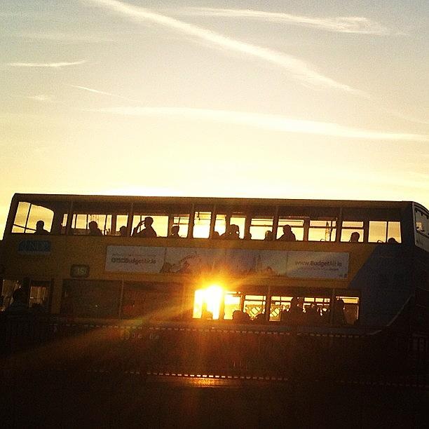 Travel Photograph - Shadows On The Bus. #travel #dublinbus by David Lynch