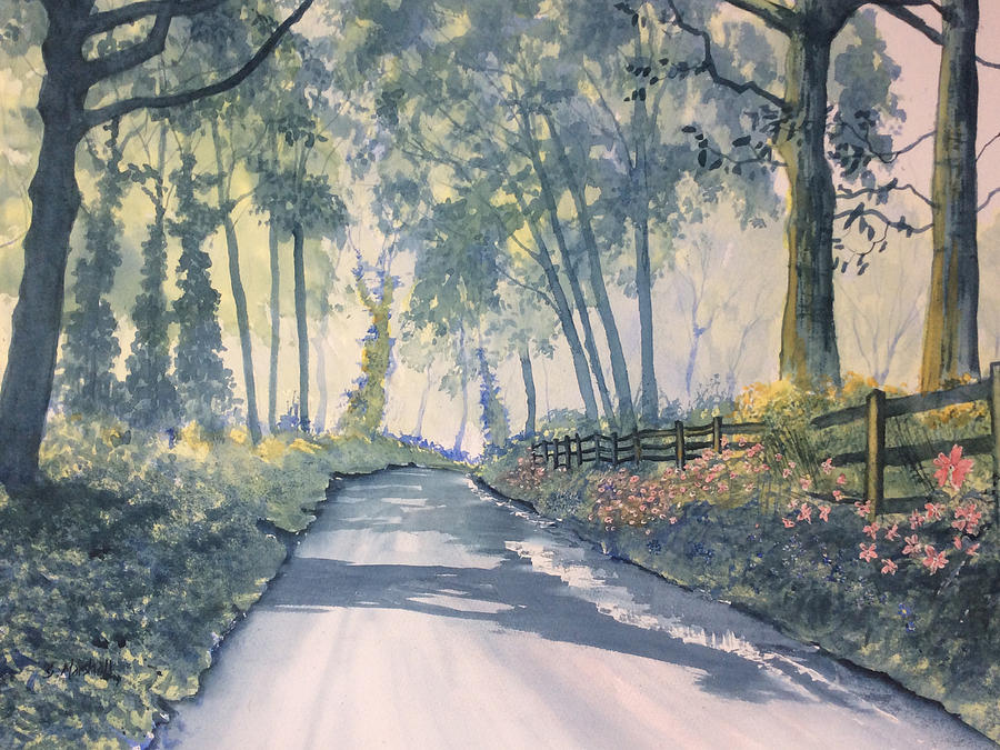 Shadows on the Setterington Road Painting by Glenn Marshall