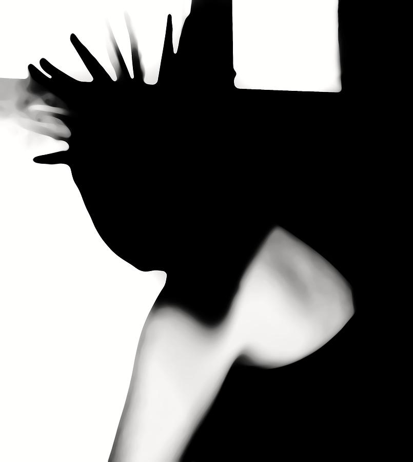 Black Photograph - Shadows Sulk by Jessica S