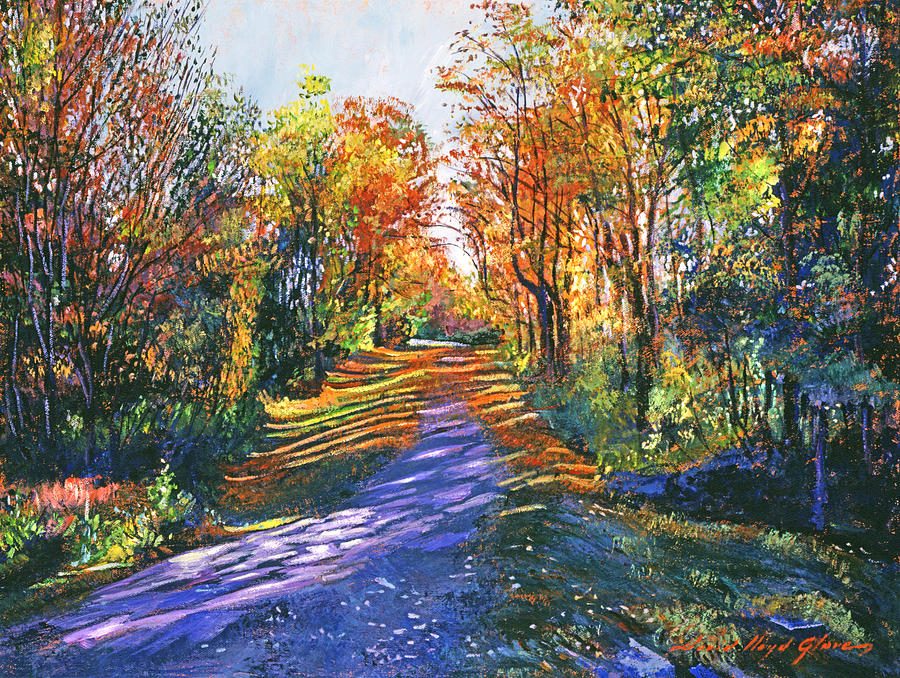 Shady Lane Painting by David Lloyd Glover