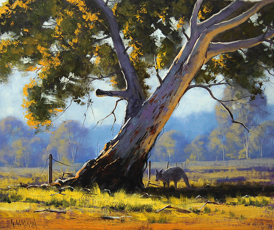 Nature Painting - Shady Tree by Graham Gercken