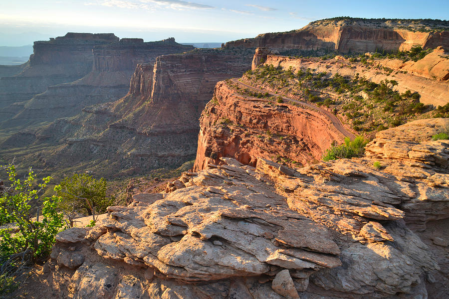 Canyonlands National Park Photograph - Shafer Trail Sunrise by Ray Mathis