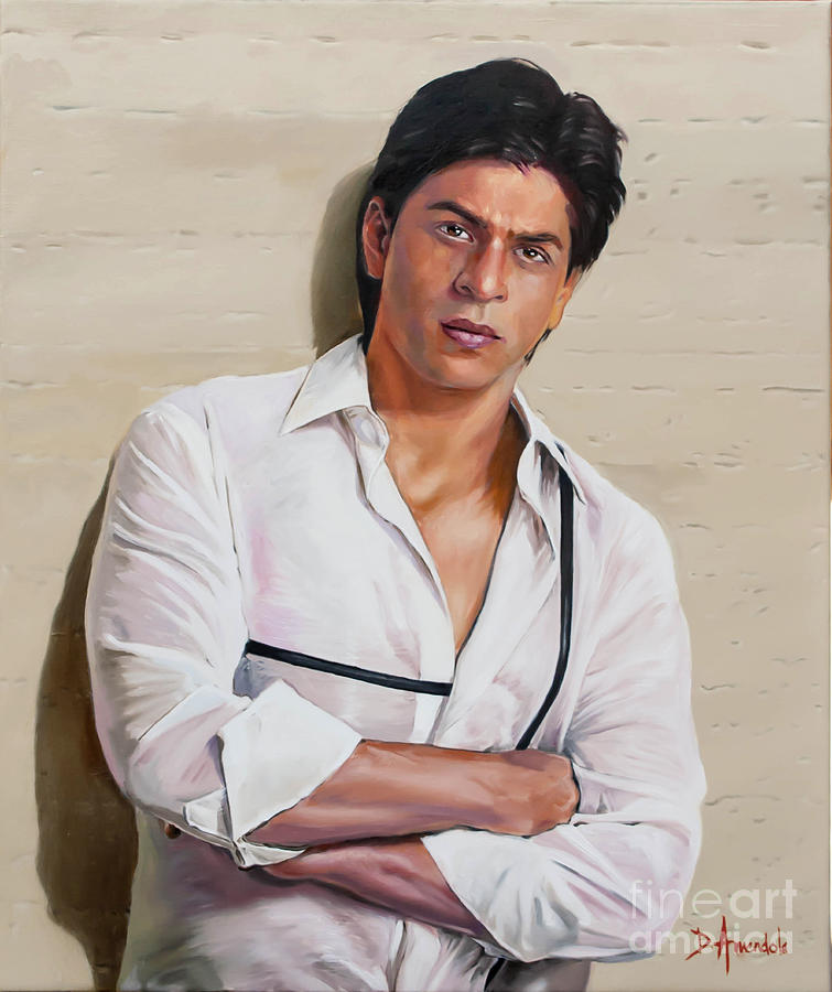 Shahrukh Khan Painting by Dominique Amendola