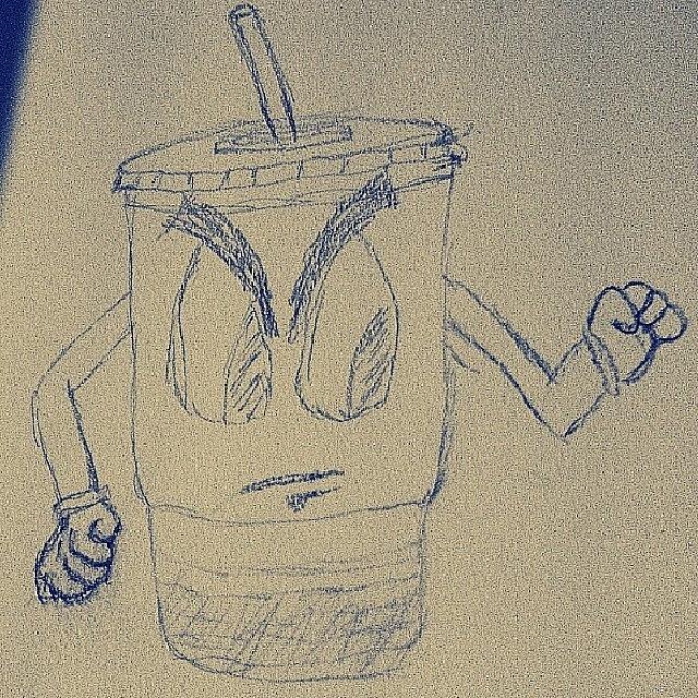 Shake Photograph - Shakes Cousin  Iced Coffee #adultswim by Chuck Caldwell