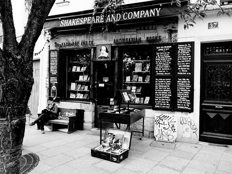 Paris Photograph - Shakespeare and Company Boookstore in Paris France by Rick Rosenshein