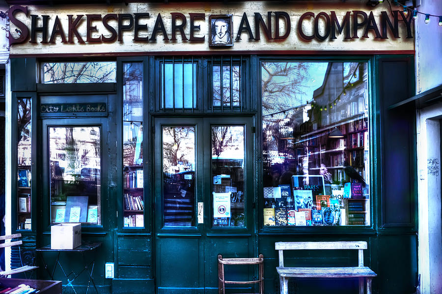 Paris Photograph - Shakespeare and Company Paris France by Evie Carrier