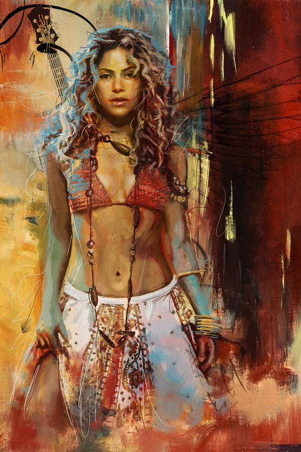 Shakira  Painting by Corporate Art Task Force