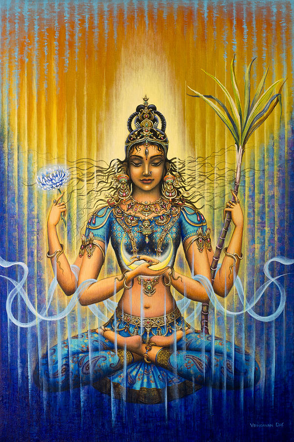 Shakti flow Painting by Vrindavan Das