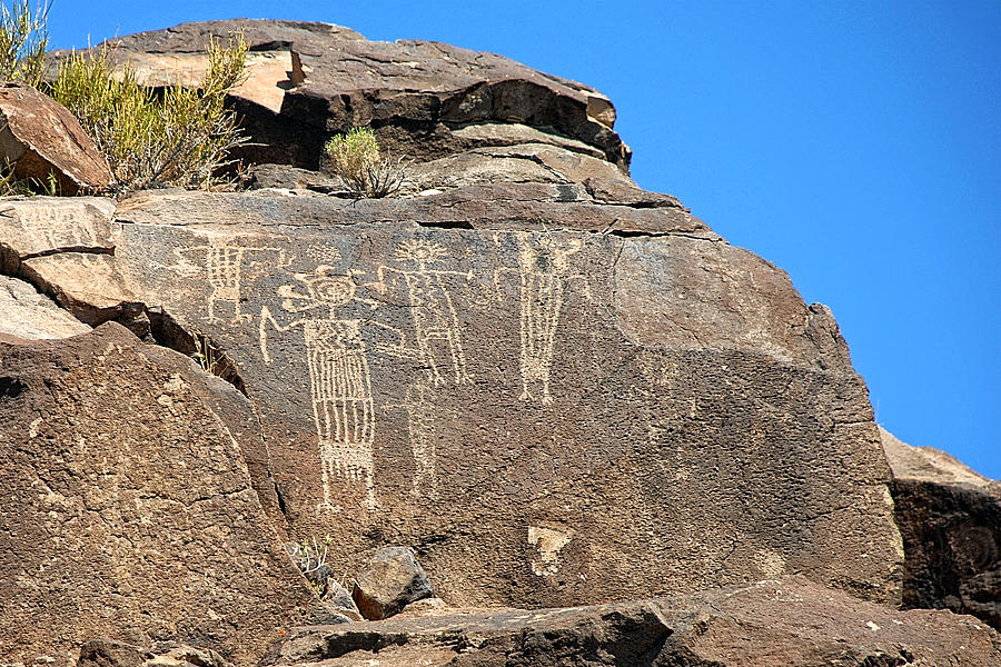 Shaman Group Petroglyph Photograph by John Bennett