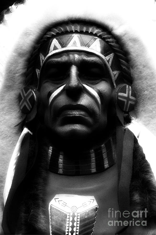 Shaman in Black and White Photograph by Newel Hunter